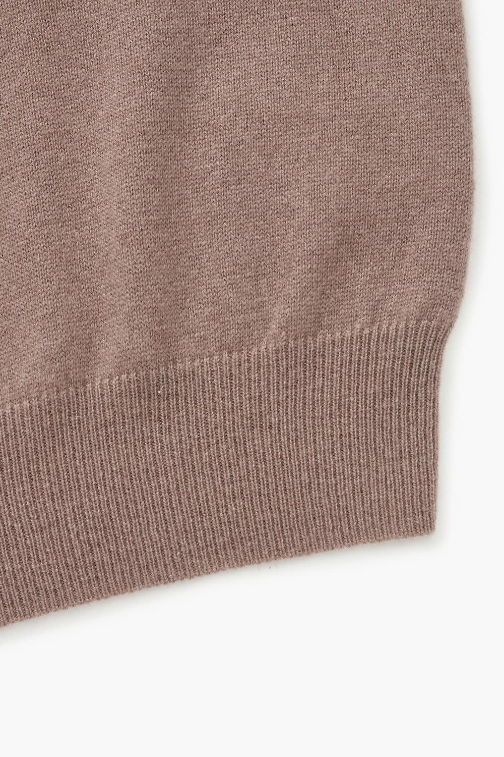 WS 캐시미어 헨리넥 804 브라운 긴소매 니트