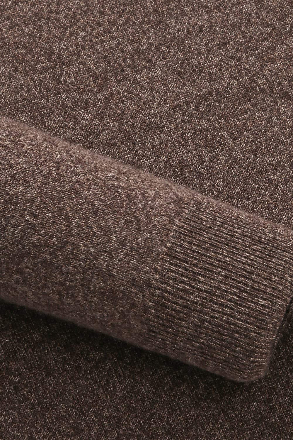 WS 캐시미어 폴로 803 다크브라운 긴소매 니트