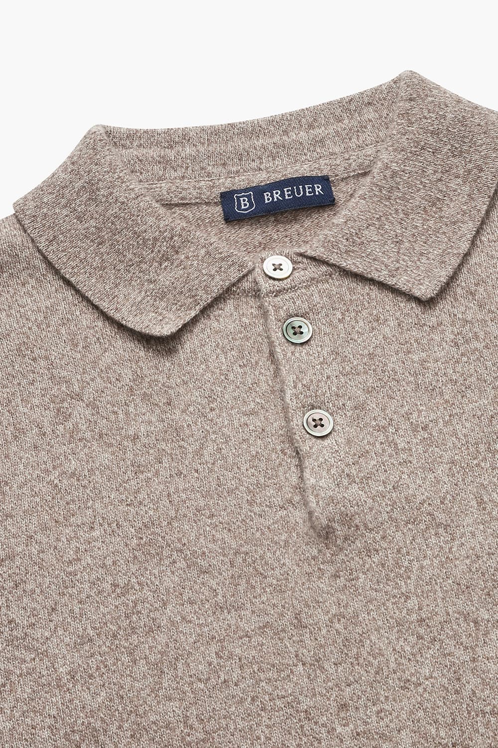 WS 캐시미어 폴로 803 브라운 긴소매 니트