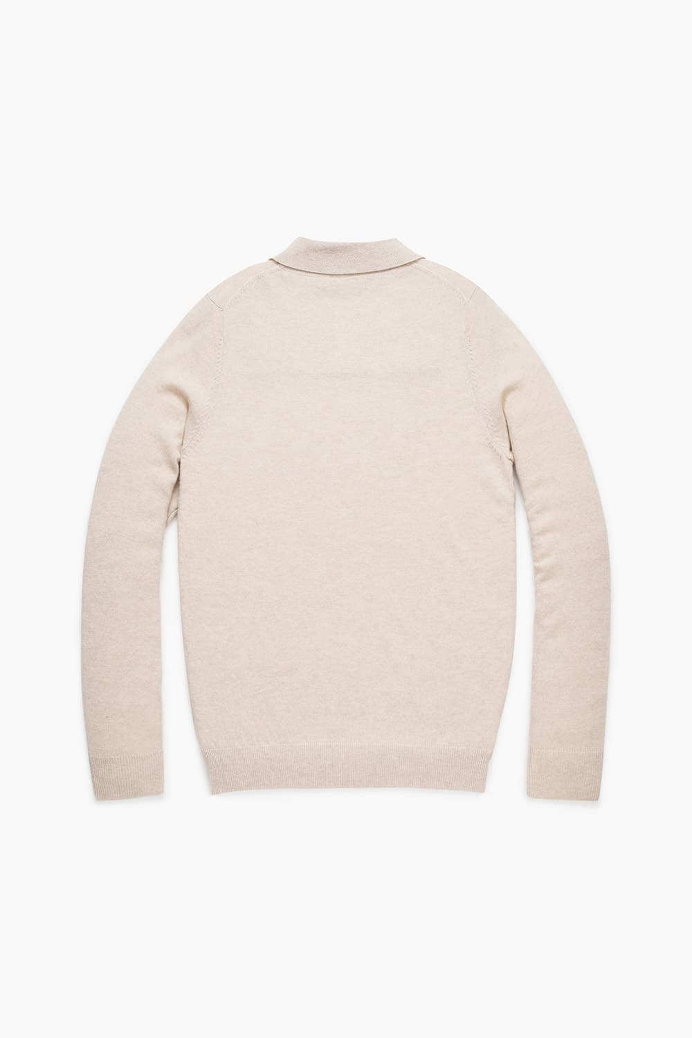 WS 캐시미어 폴로 802 라이트베이지 긴소매 니트