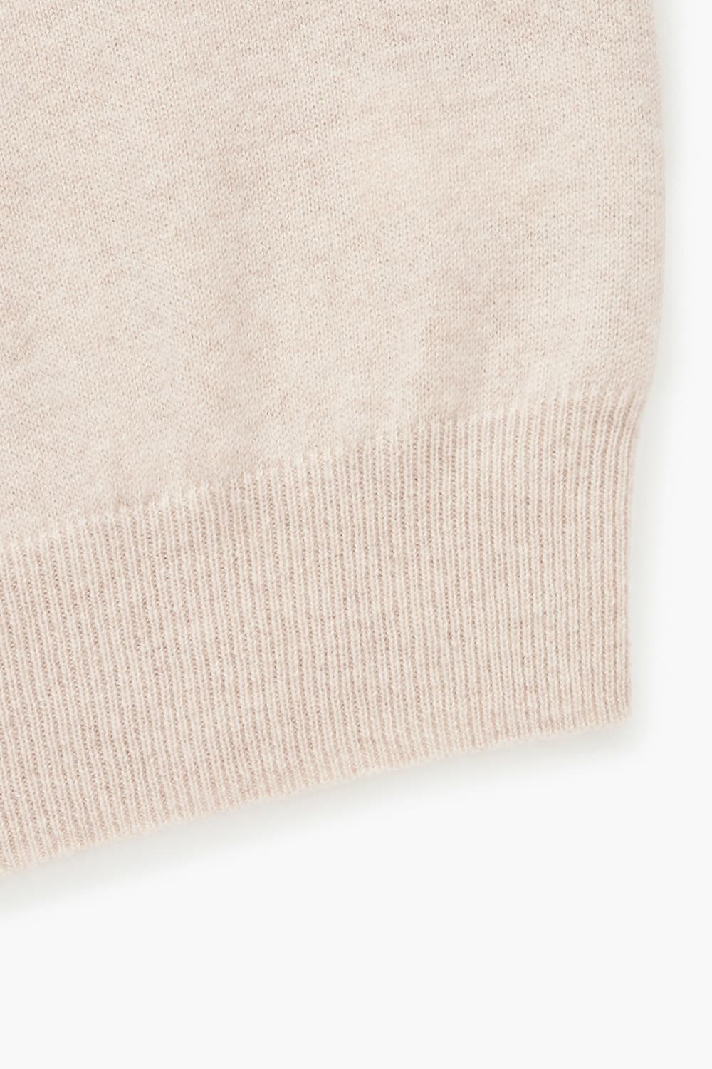 WS 캐시미어 폴로 802 라이트베이지 긴소매 니트