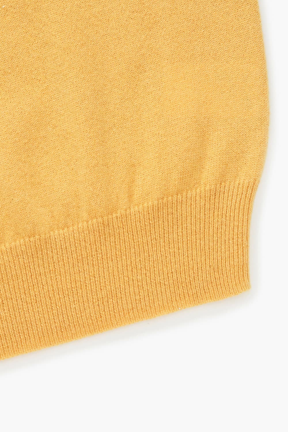 WS 캐시미어 크루넥 801 옐로우 긴소매 니트