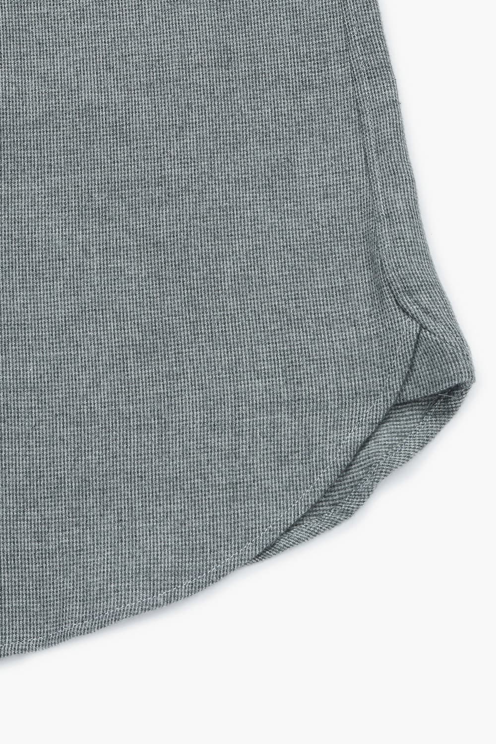 코튼 마이크로 하운드투스 플란넬 305 다크그레이 셔츠