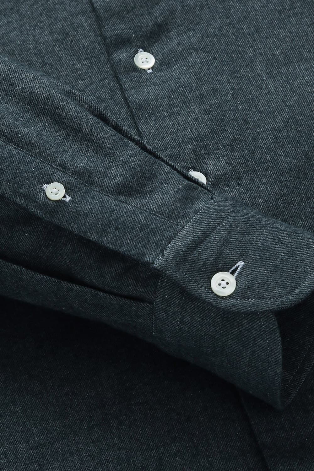 코튼 트윌 플란넬 304 차콜그레이 셔츠