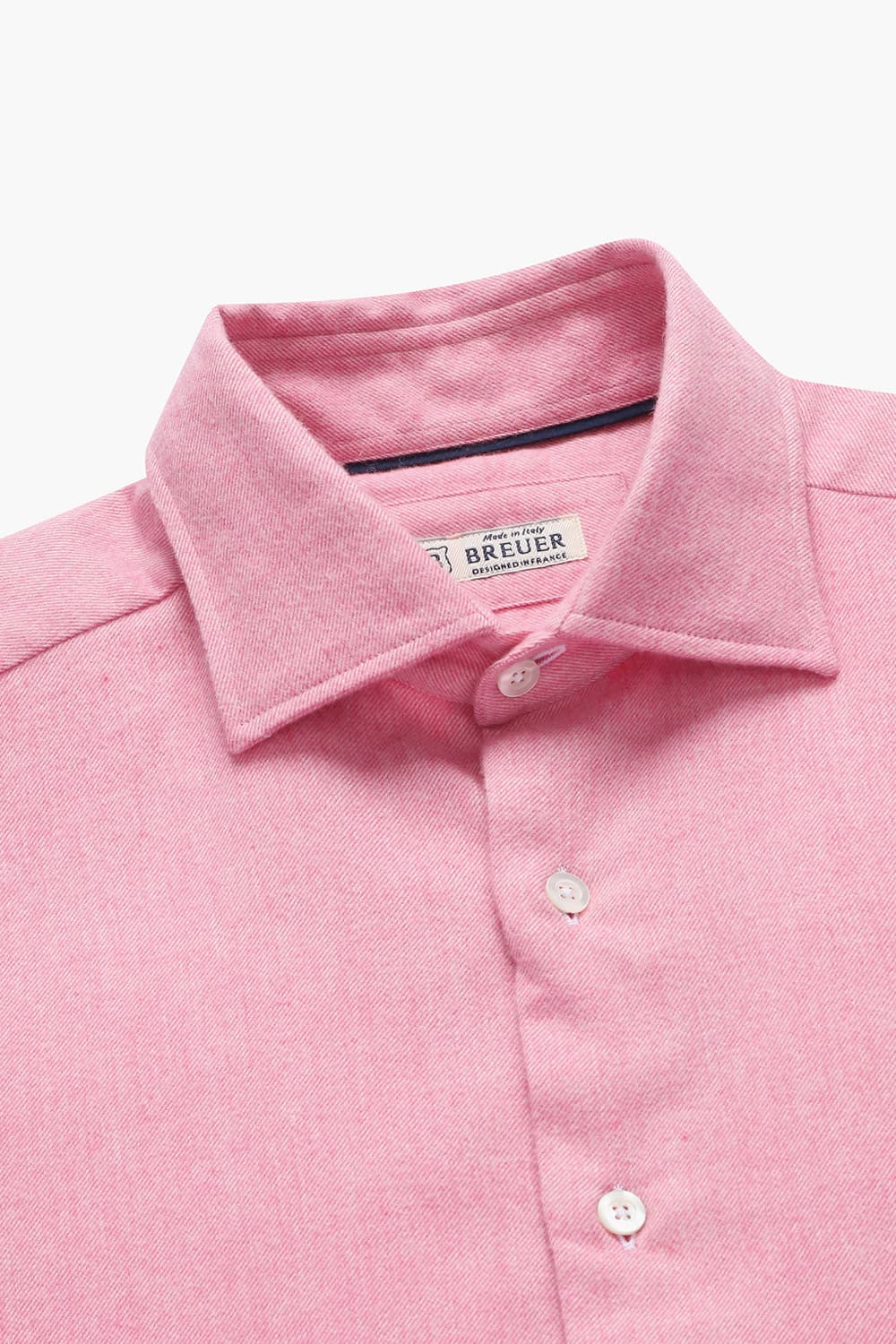 코튼 트윌 플란넬 304 핑크 셔츠