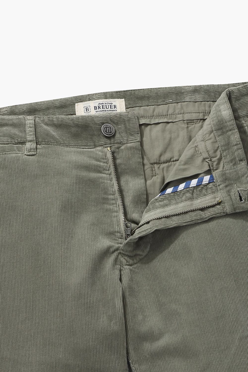 IVY 코튼 코듀로이 테이퍼드 302 브라운 팬츠