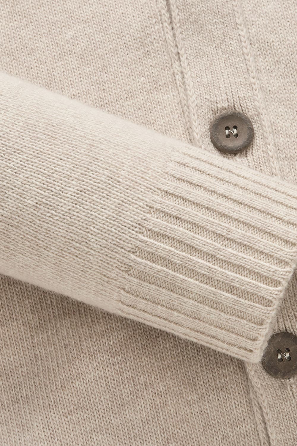 GILET 울 헨리넥 104 라이트베이지 가디건