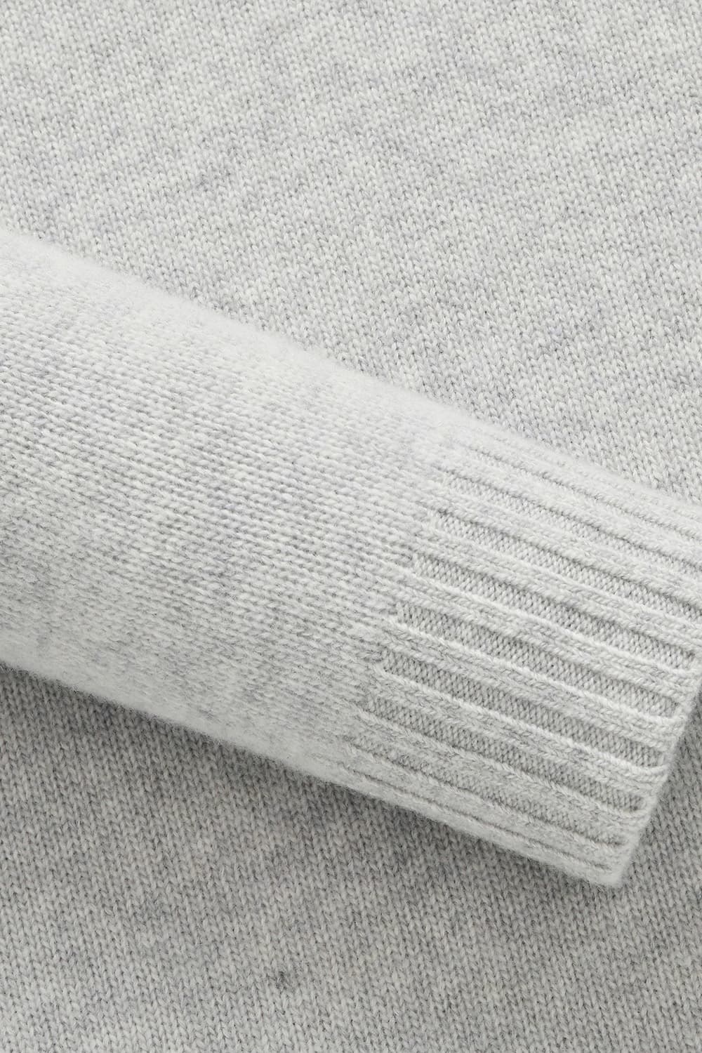 ROULE 울 터틀넥 103 라이트그레이 긴소매 니트