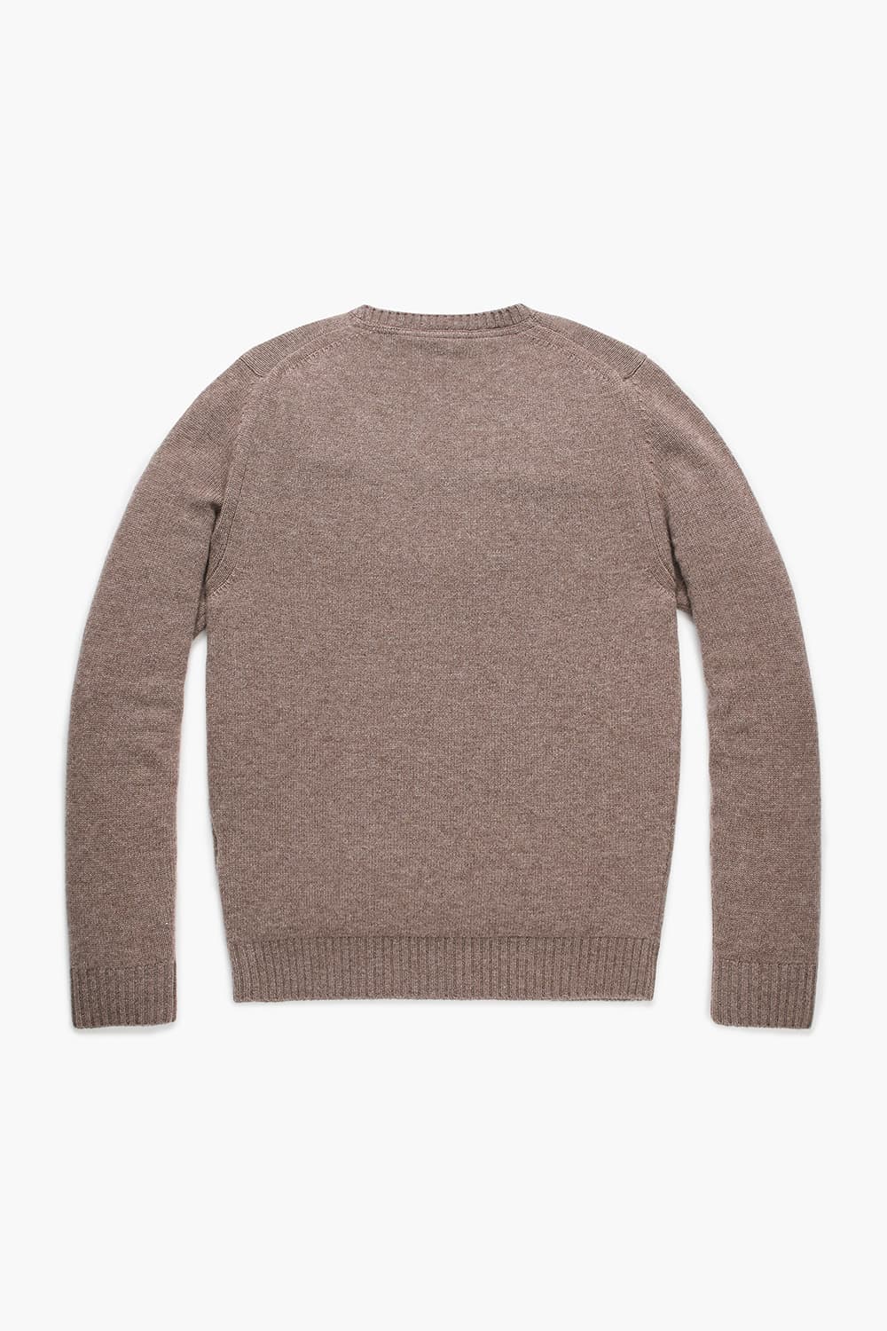 ROUND 울 크루넥 102 브라운 긴소매 니트
