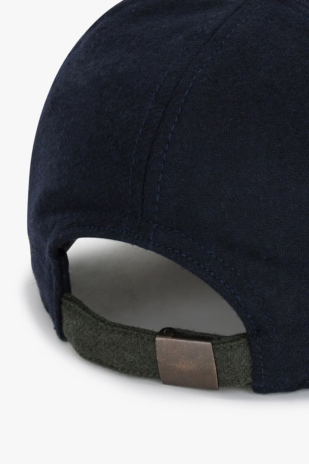 울 혼방 H 빅 로고 101 다크네이비 볼캡