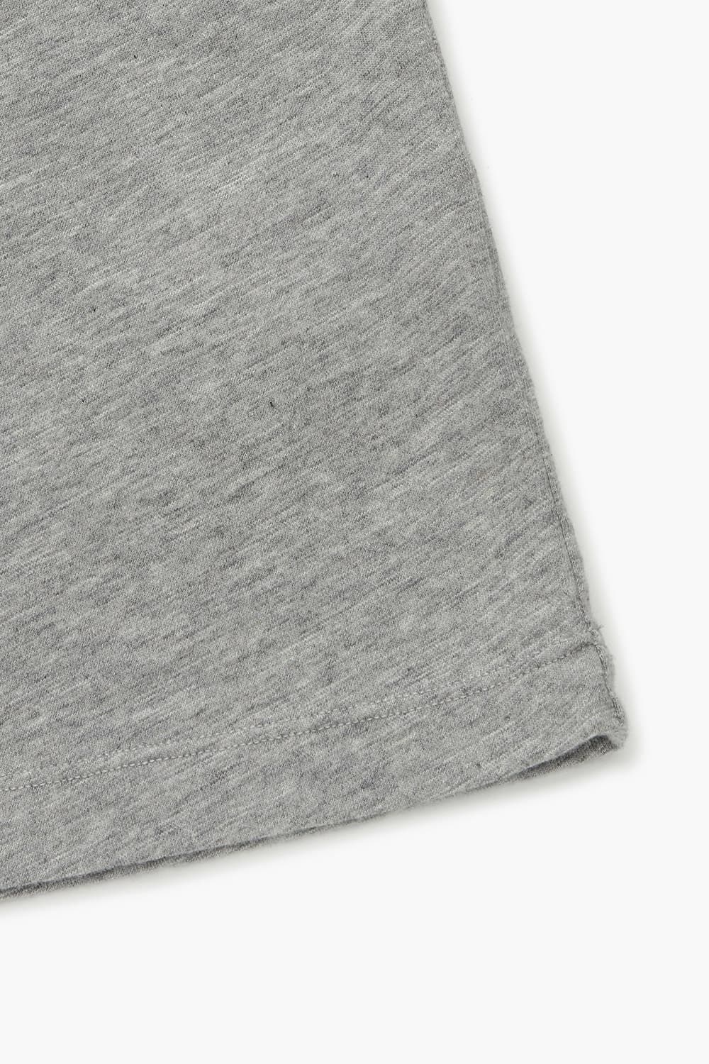 코튼 헨리넥 101 라이트그레이 긴소매 티셔츠