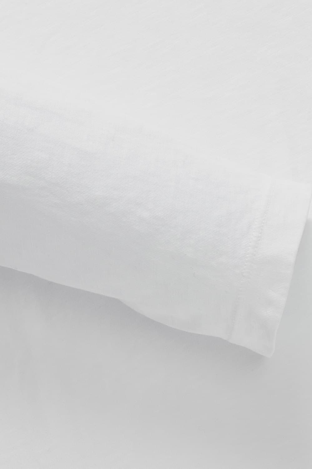 코튼 헨리넥 101 화이트 긴소매 티셔츠