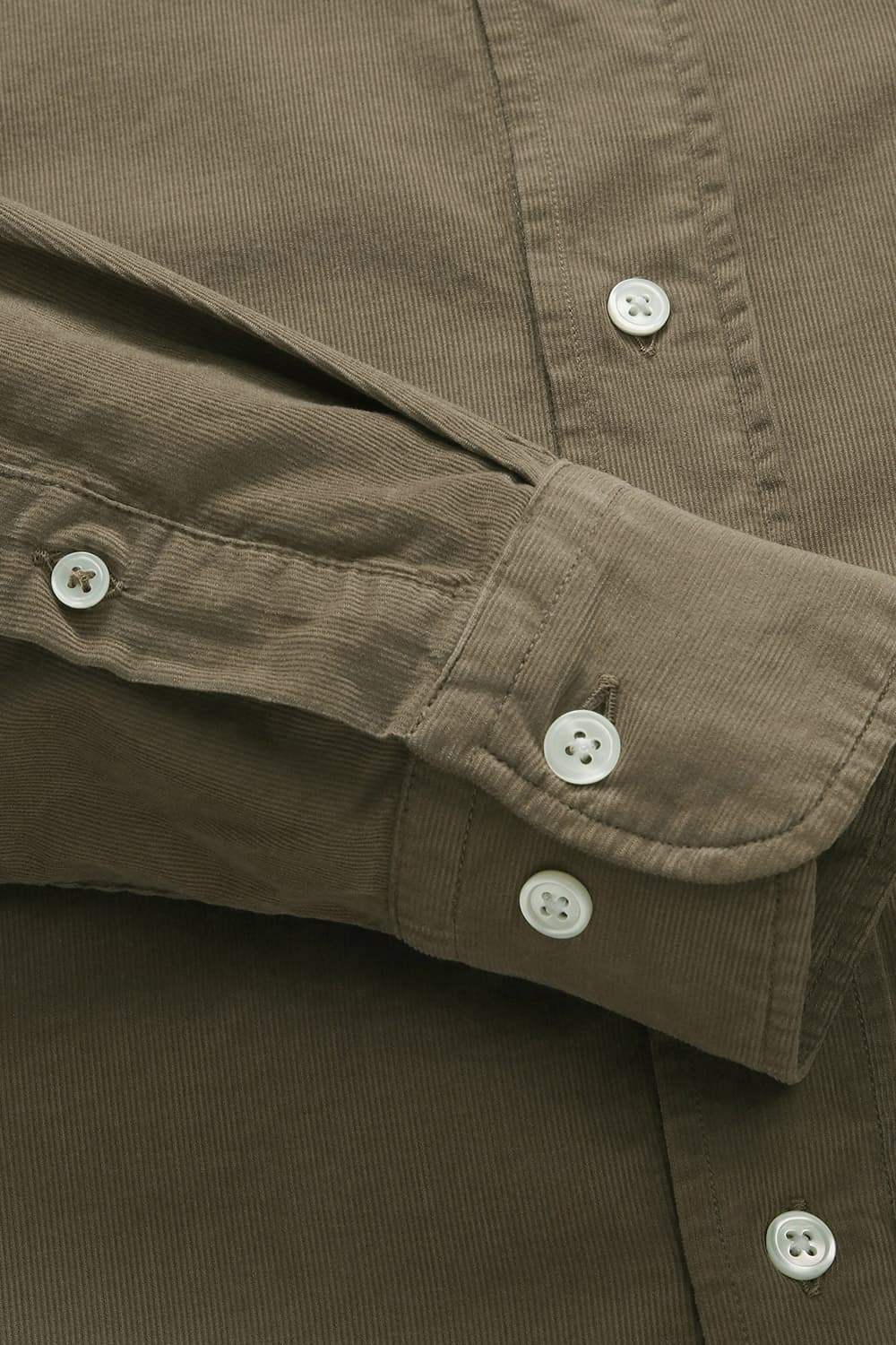 PITT PAT 코튼 버튼 다운 카라 110 브라운 셔츠