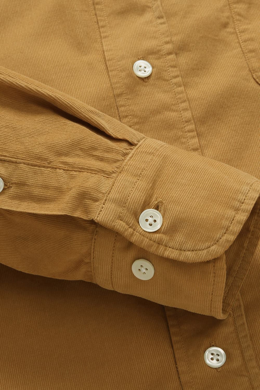 PITT PAT 코튼 타탄 체크 버튼 다운 카라 110 다크옐로우 셔츠