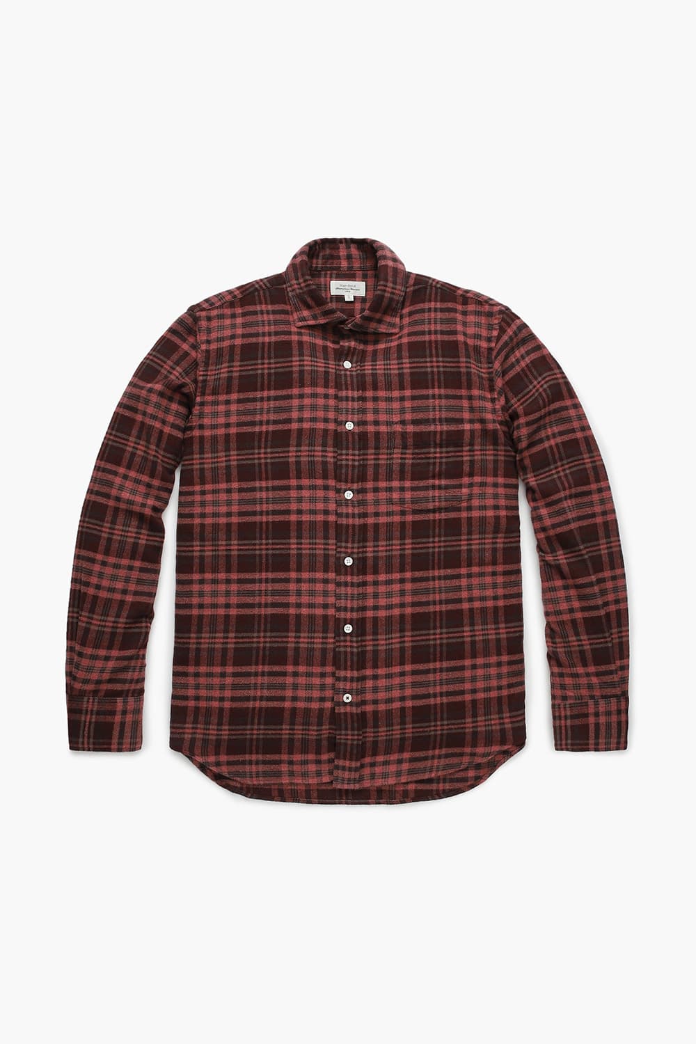 PAUL 코튼 타탄 체크 포켓 105 레드 셔츠
