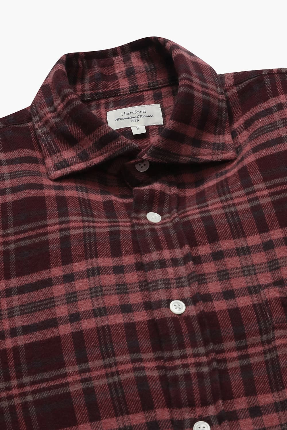 PAUL 코튼 타탄 체크 포켓 105 레드 셔츠