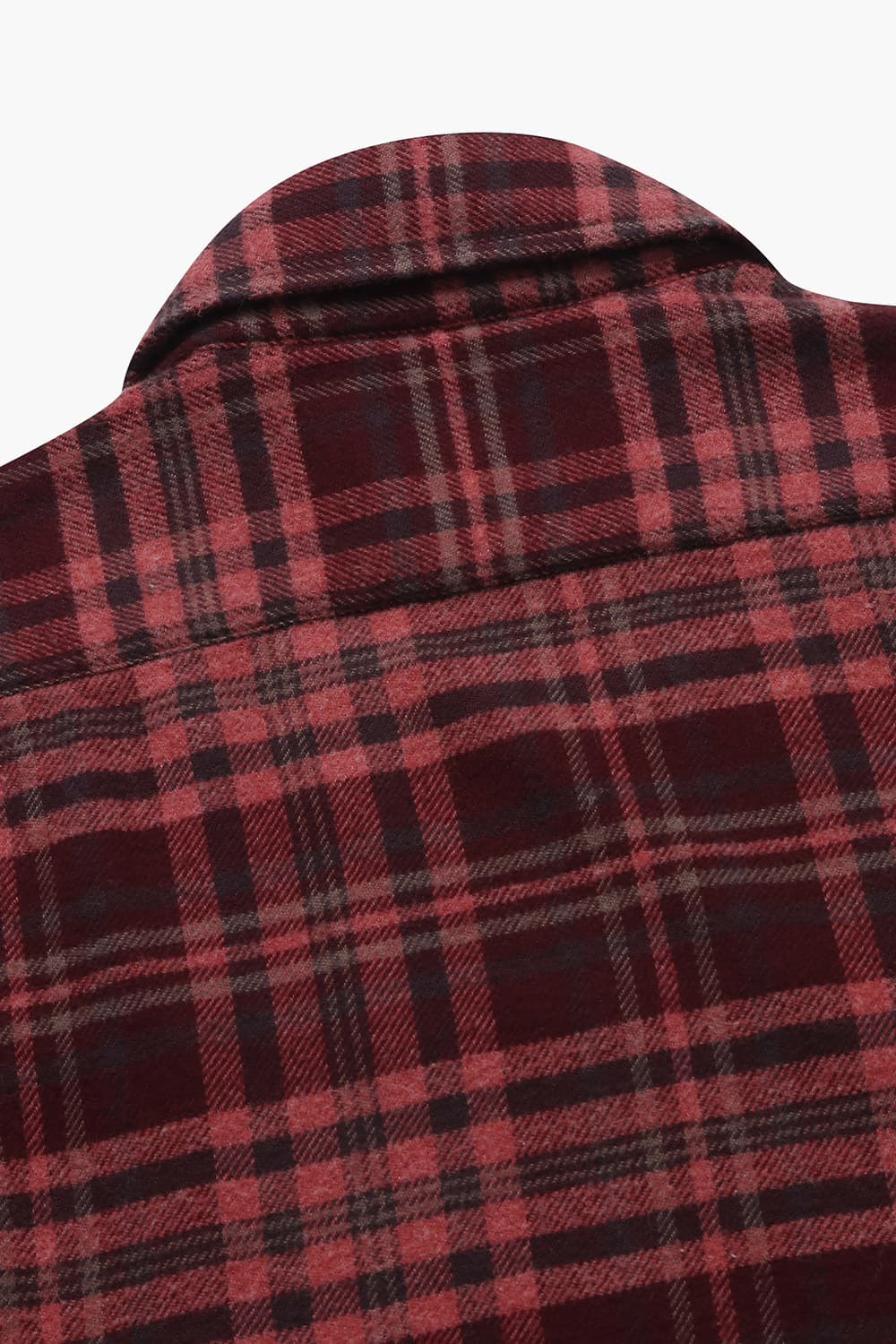 PAUL 코튼 타탄 체크 포켓 105 레드 셔츠