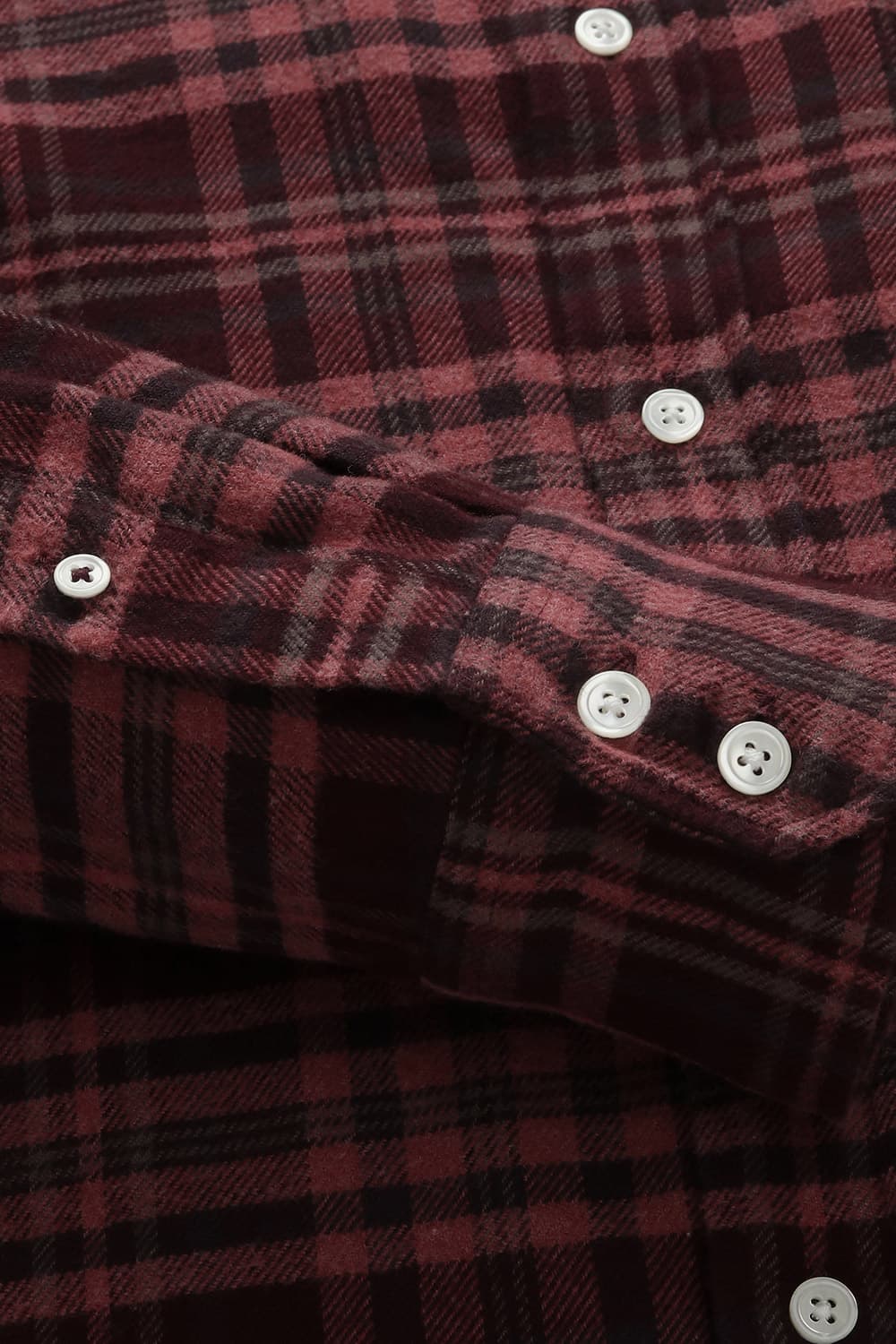 PAUL 코튼 타탄 체크 포켓 105 레드 셔츠
