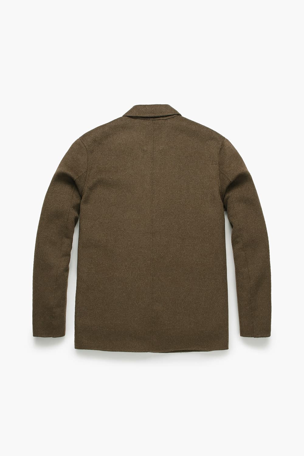 JAY 울 혼방 셔츠형 110 브라운 하프 코트