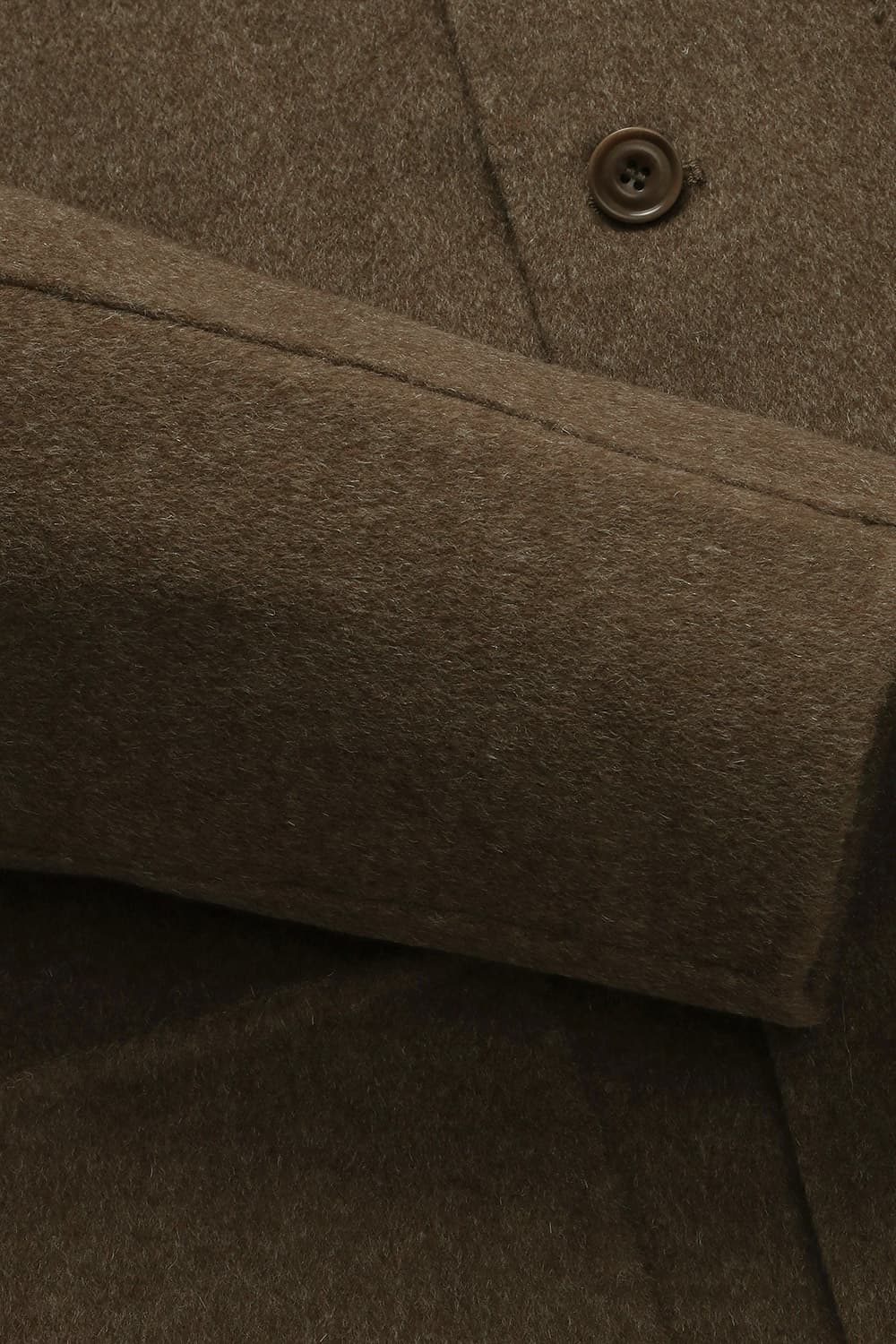 JAY 울 혼방 셔츠형 110 브라운 하프 코트