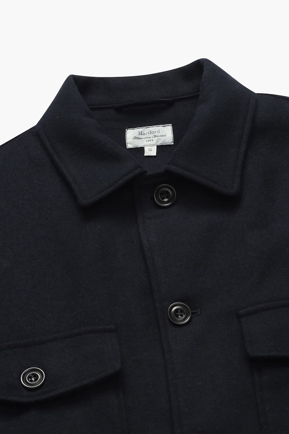 DAY 울 혼방 투 포켓 셔츠형 106 다크네이비 캐주얼 자켓