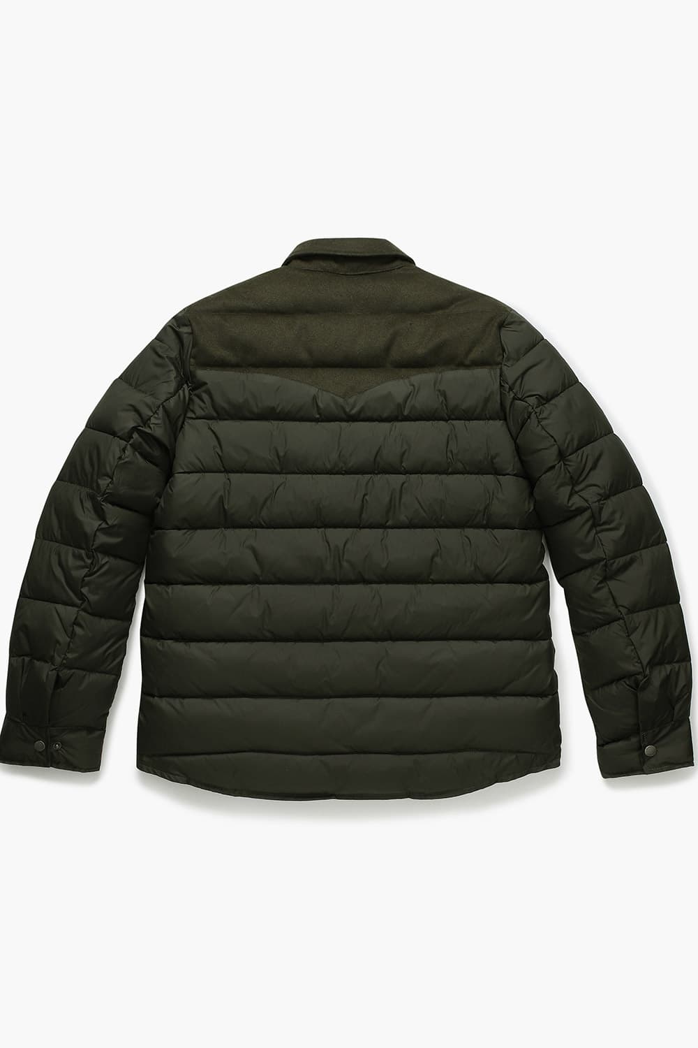 덕다운 투 포켓 102 다크카키 패딩 점퍼