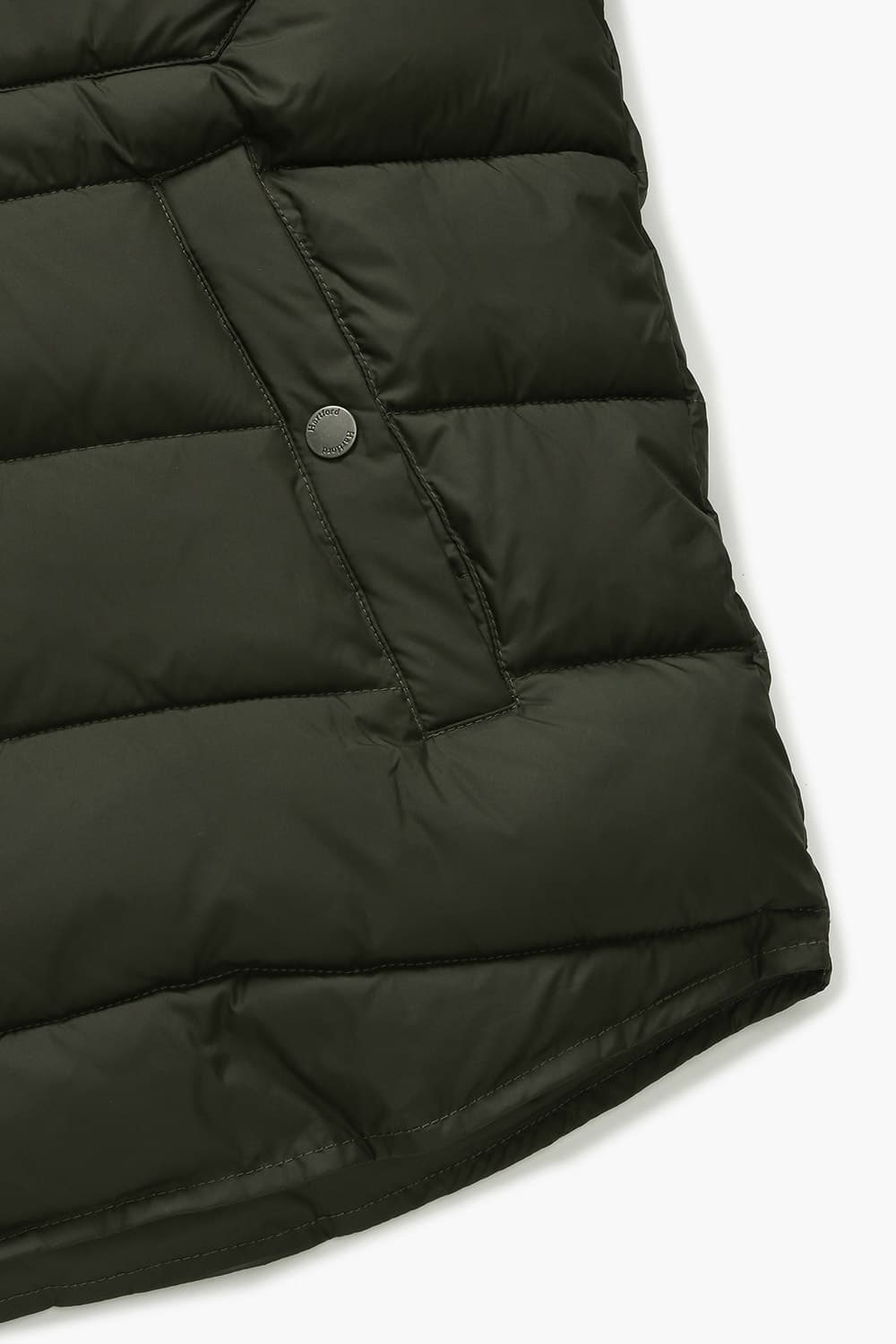 덕다운 투 포켓 102 다크카키 패딩 점퍼