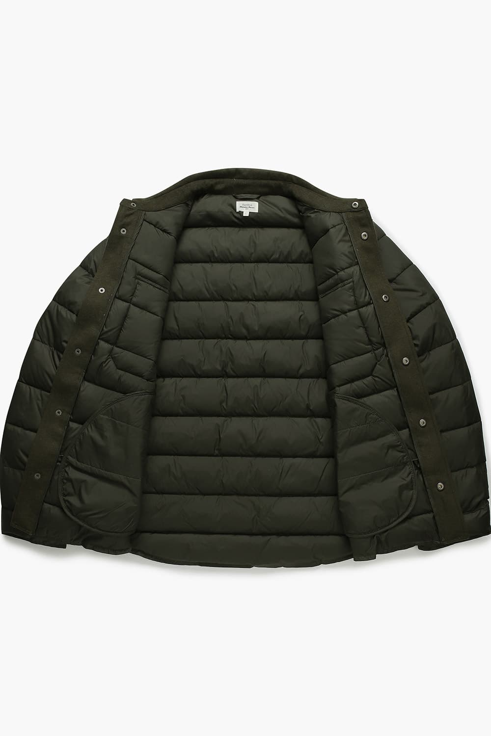 덕다운 투 포켓 102 다크카키 패딩 점퍼