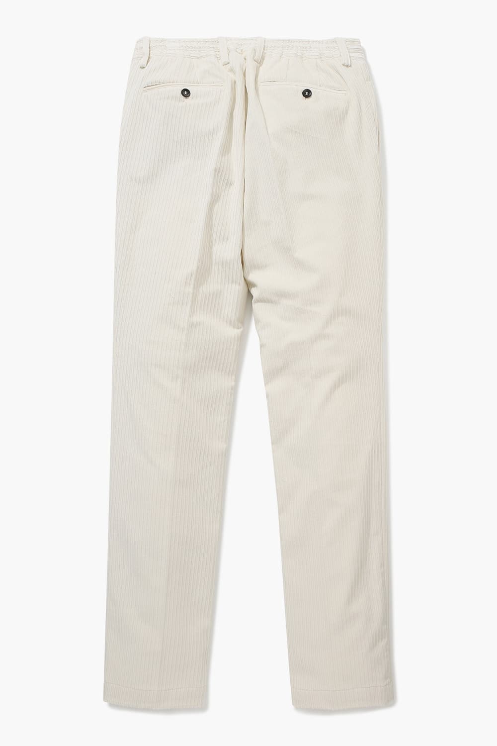 CASMIK 코튼 드로우스트링 코듀로이 세미와이드 807 아이보리 팬츠