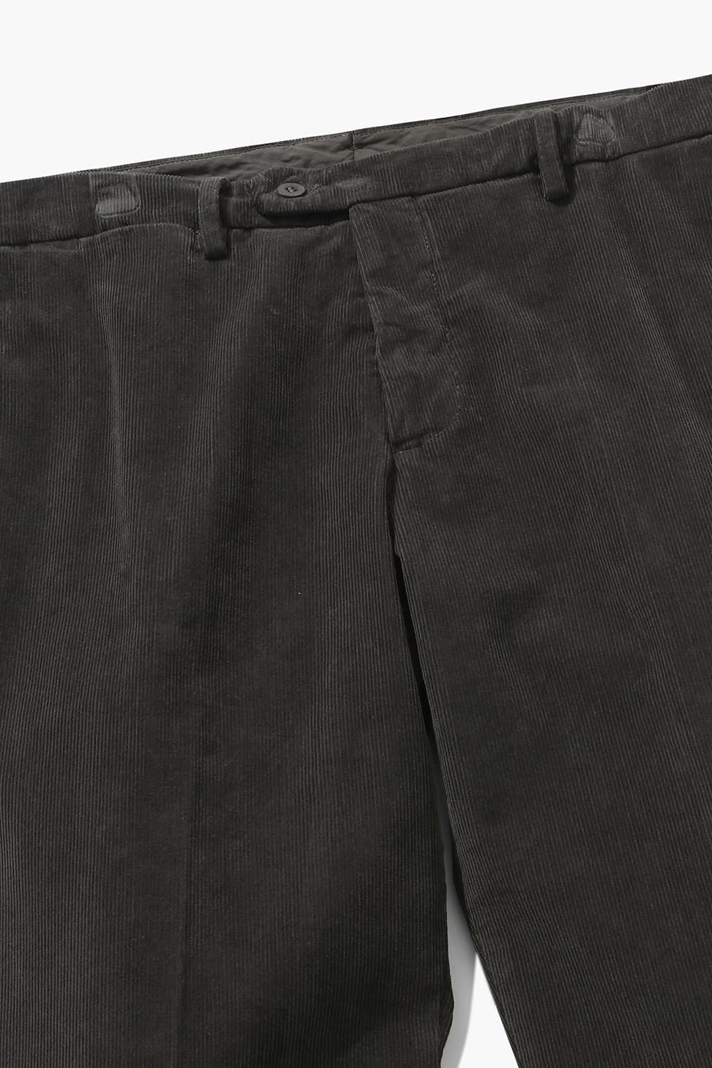 DUCA 코튼 코듀로이 테이퍼드 806 다크브라운 팬츠
