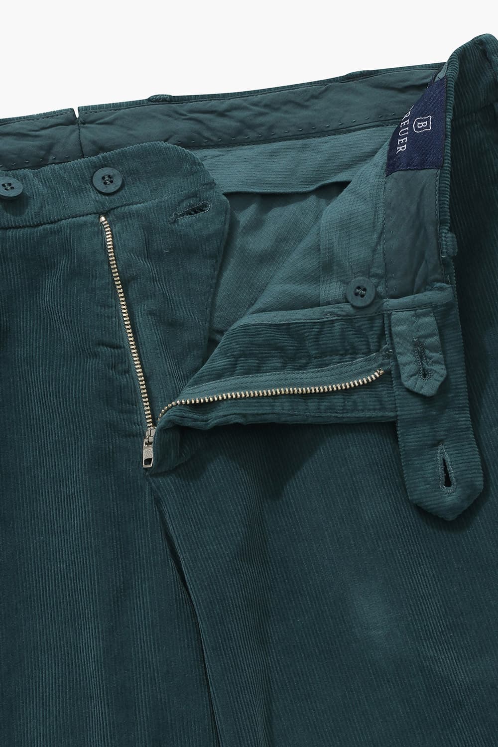 DUCA 코튼 코듀로이 테이퍼드 806 블루그린 팬츠