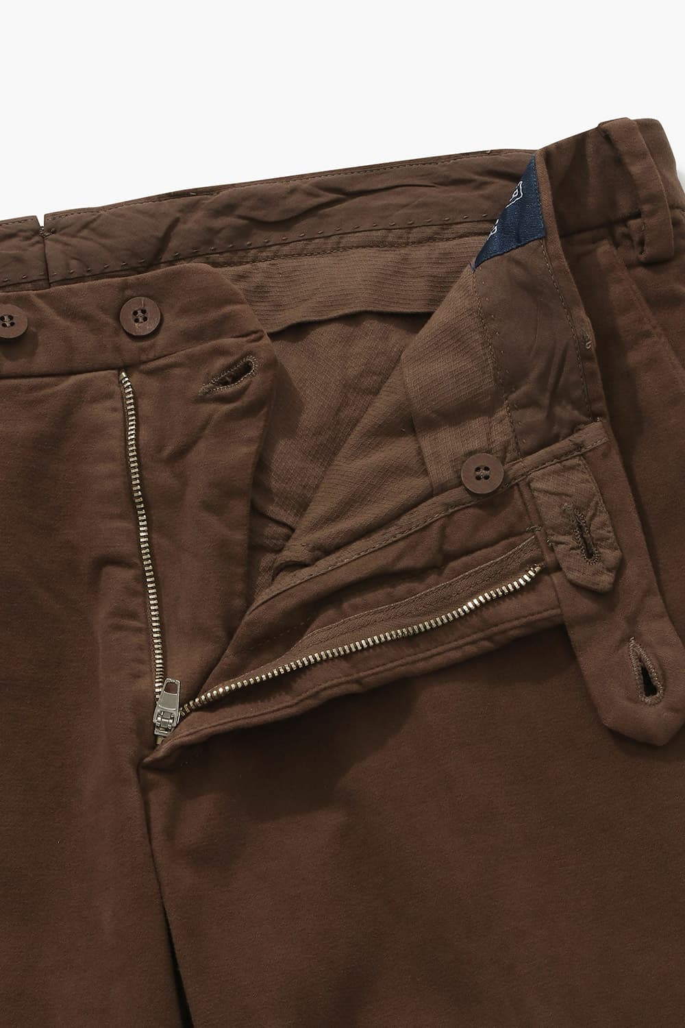 ALBIZZATE 코튼 테이퍼드 804 다크브라운 팬츠