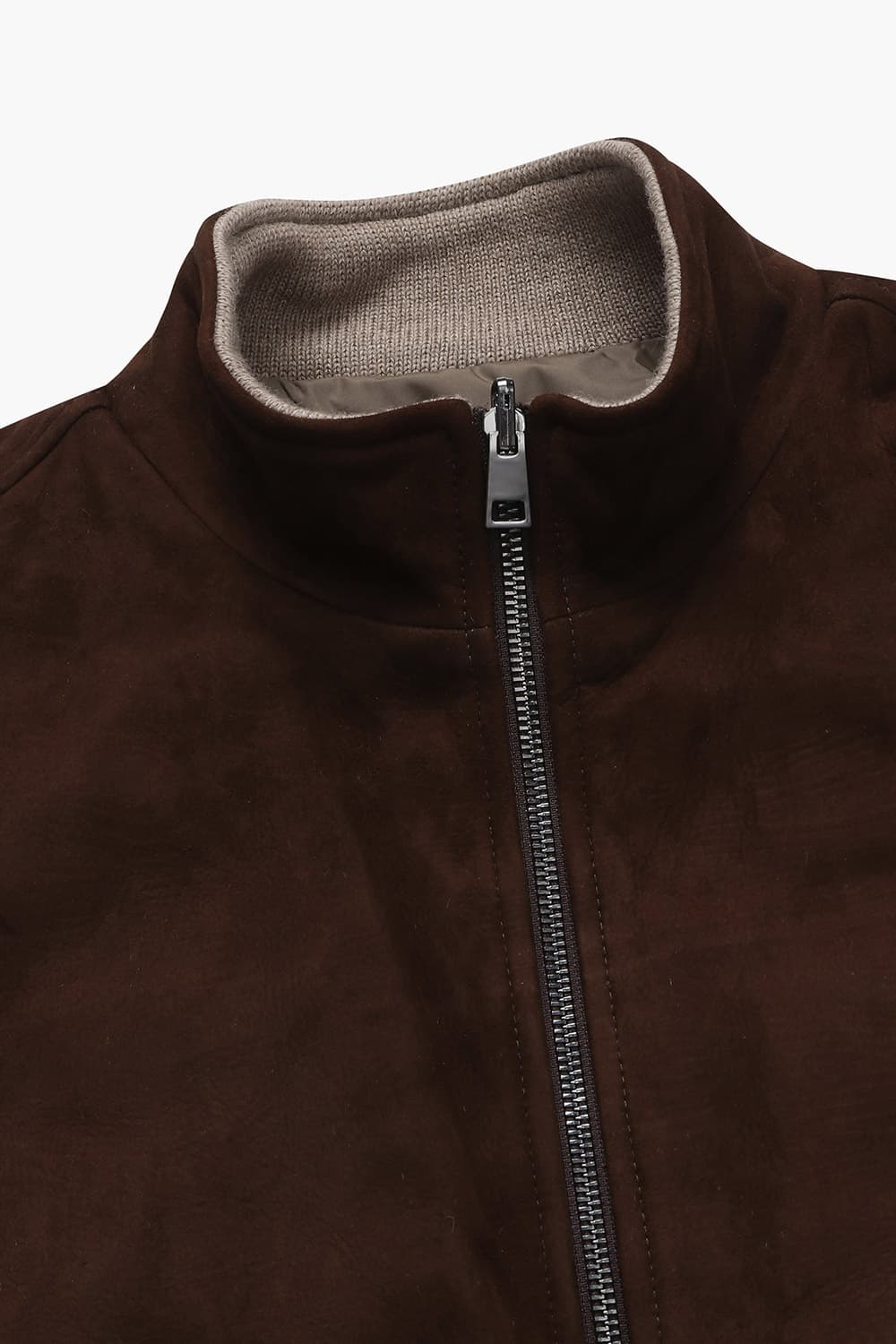 램스킨 스웨이드 블루종 802 다크브라운 점퍼