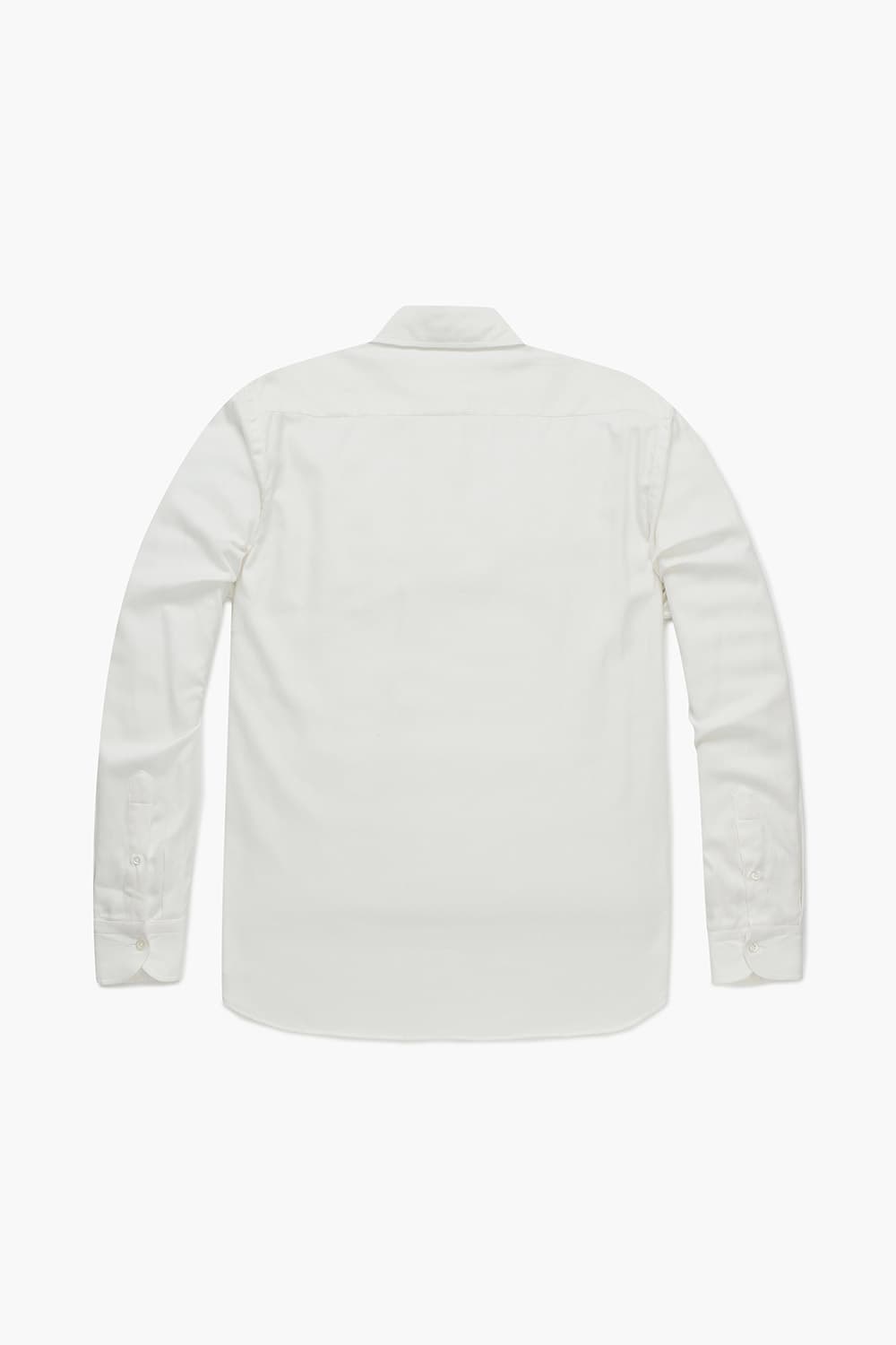 코튼 헤링본 플란넬 306 화이트 셔츠