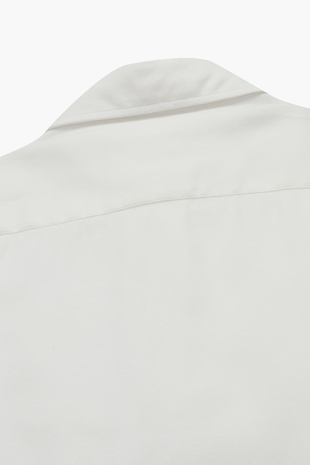 코튼 헤링본 플란넬 306 화이트 셔츠