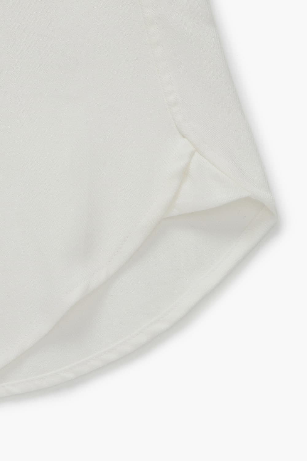 코튼 헤링본 플란넬 306 화이트 셔츠