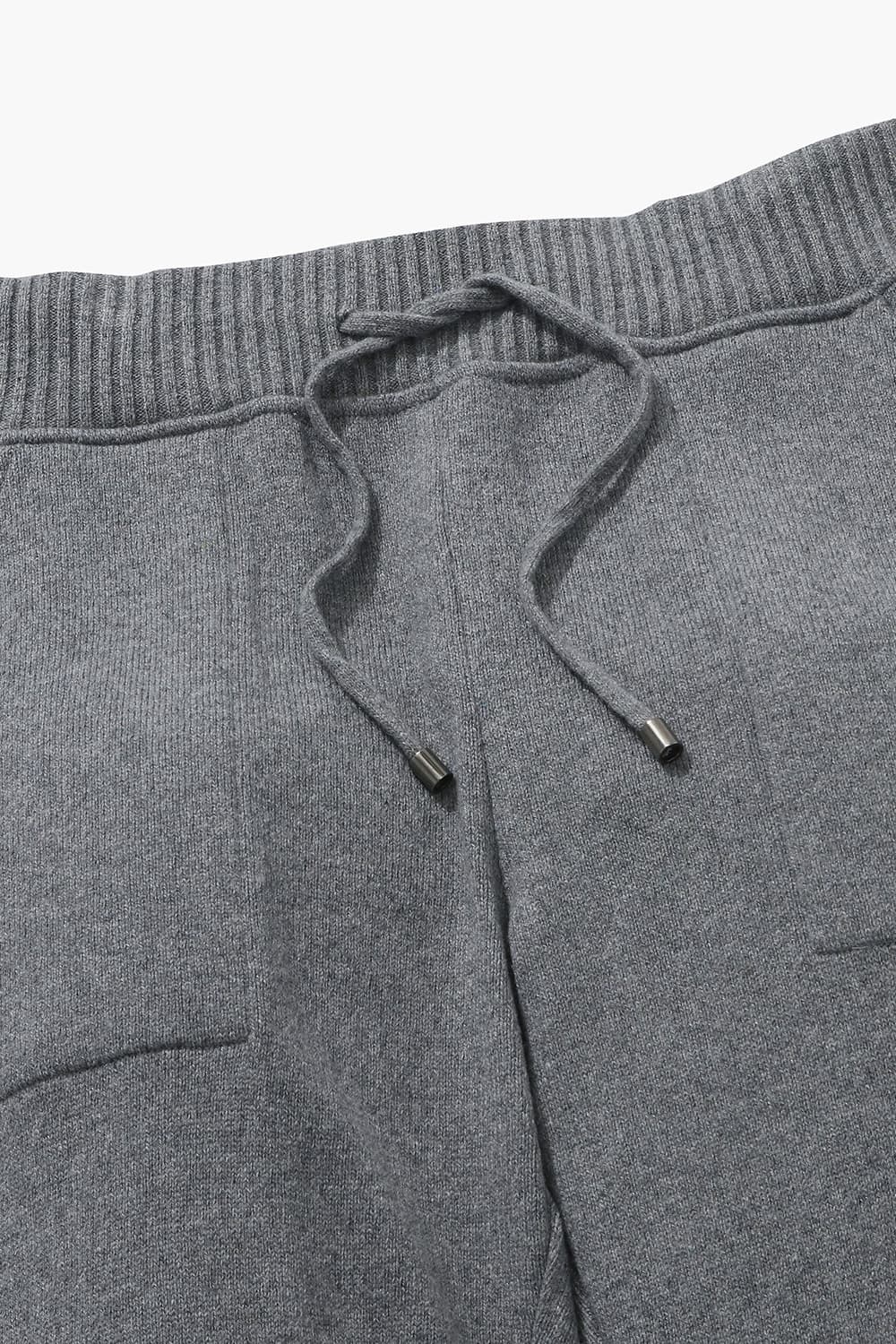 PANTALON 캐시미어 드로우스트링 조거 401 그레이 캐주얼 팬츠