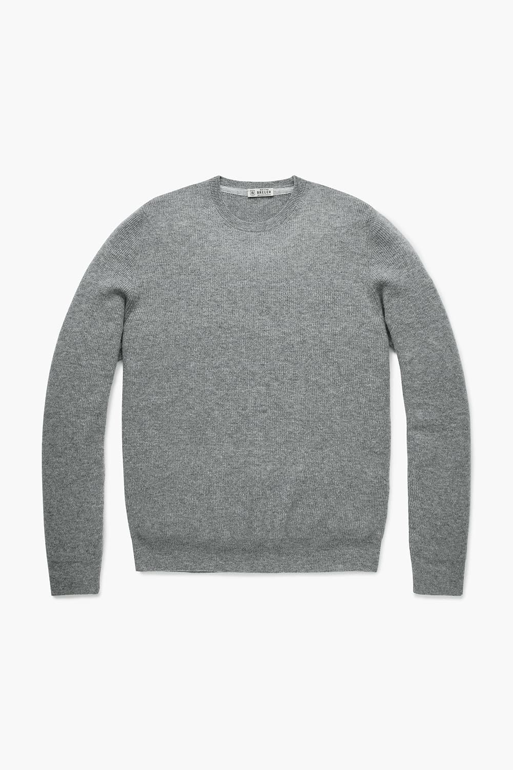 ROUND 울 크루넥 101 그레이 긴소매 니트