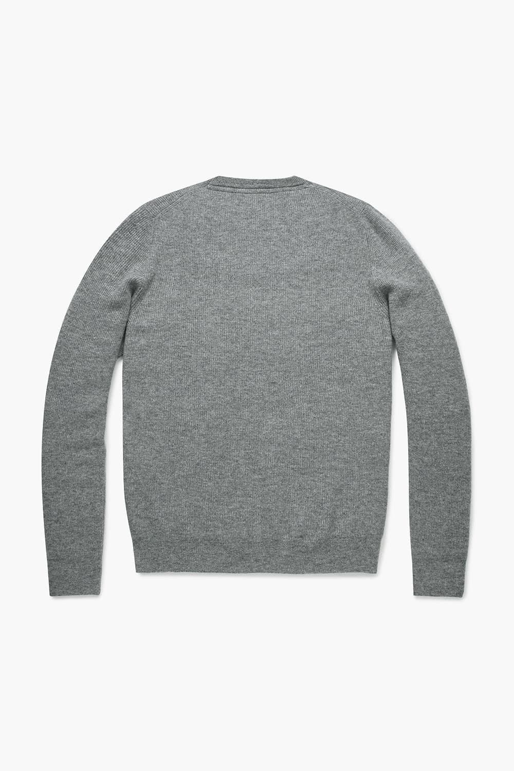 ROUND 울 크루넥 101 그레이 긴소매 니트
