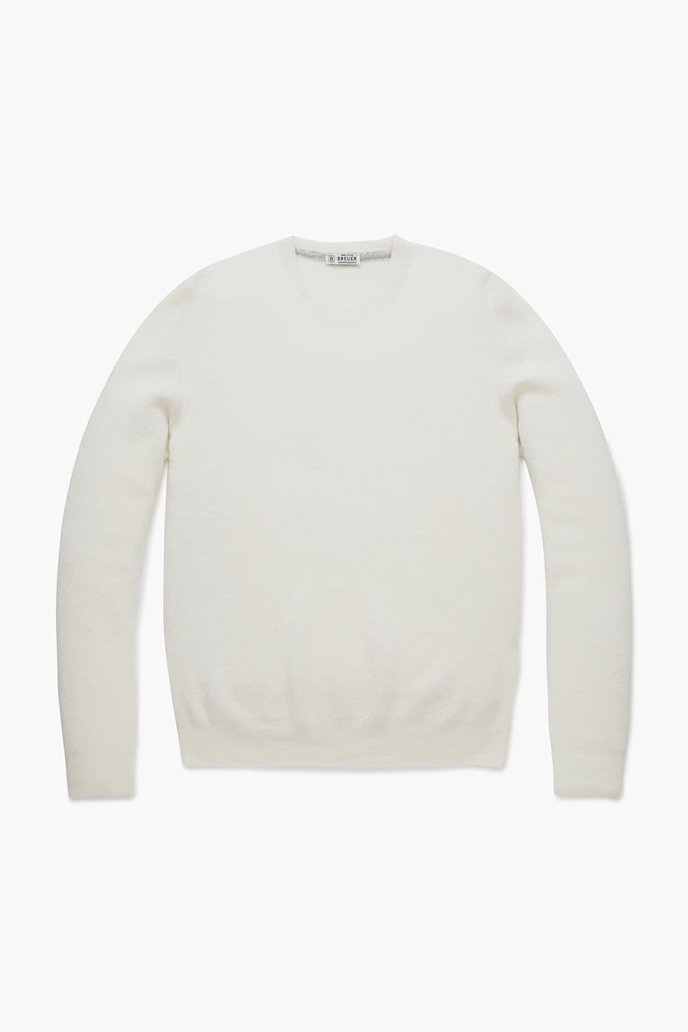 ROUND 울 크루넥 101 아이보리 긴소매 니트