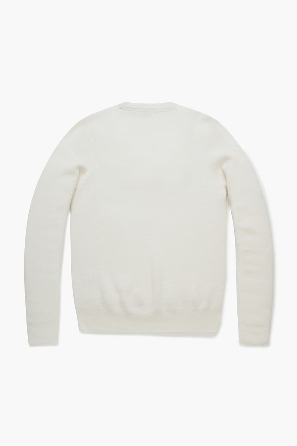 ROUND 울 크루넥 101 아이보리 긴소매 니트