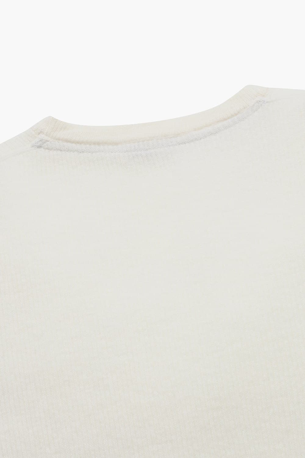 ROUND 울 크루넥 101 아이보리 긴소매 니트