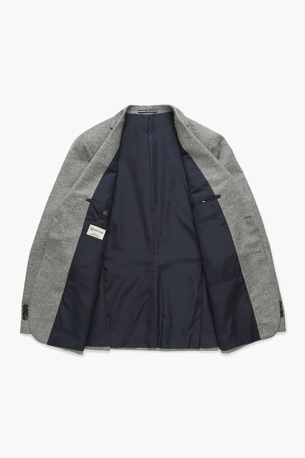 SALENTO 울 203 그레이 테일러드 자켓