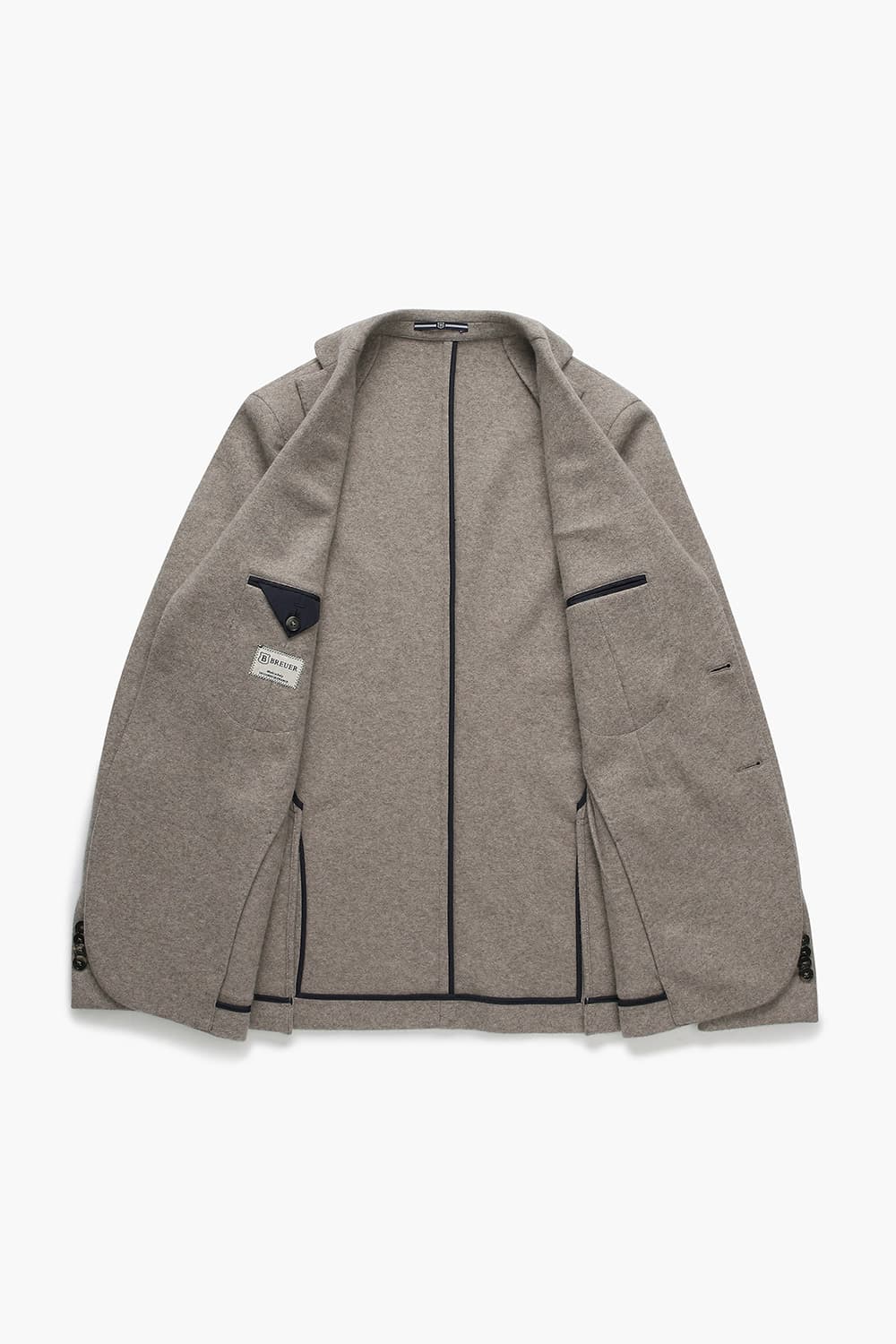 SALENTO 캐시미어 201 라이트브라운 테일러드 자켓