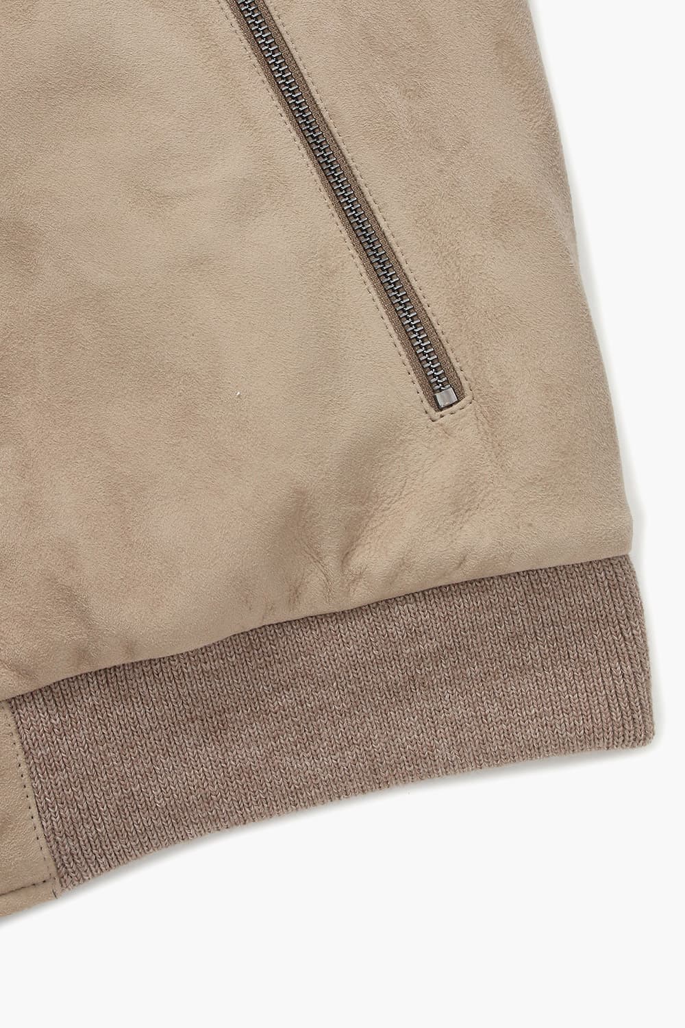 램스킨 스웨이드 블루종 802 베이지 점퍼