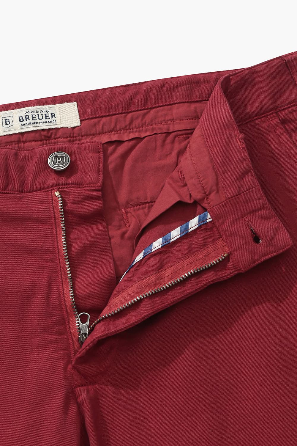 IVY 코튼 스트레이트 301 레드 캐주얼 팬츠