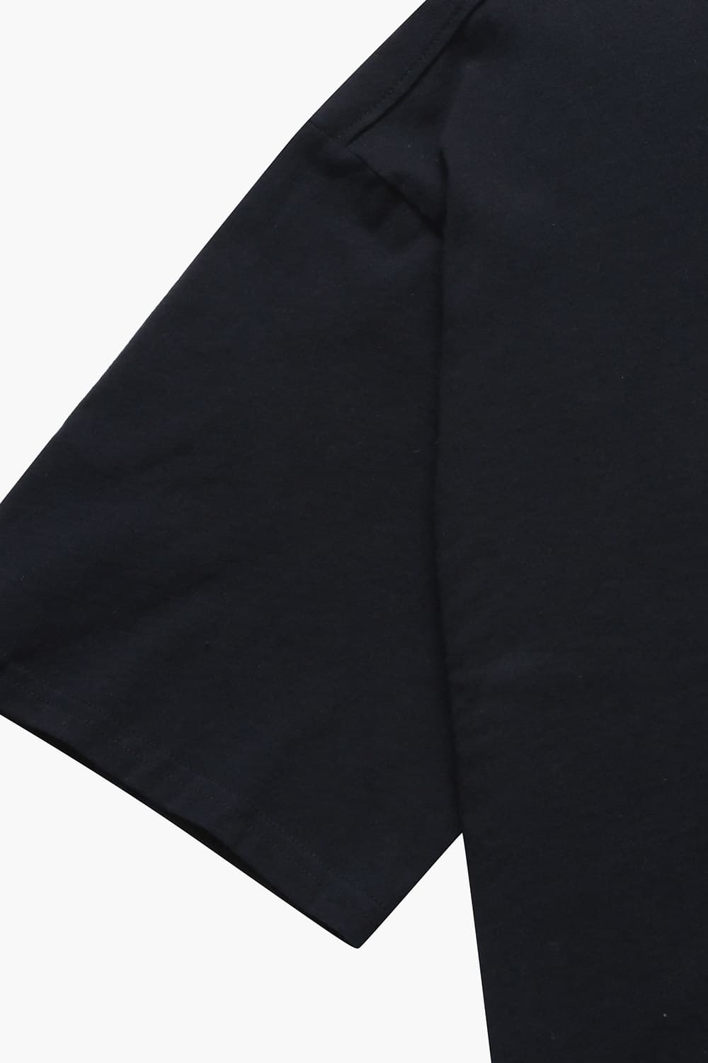 THORSTEN 코튼 로고 103 블랙 반소매 티셔츠