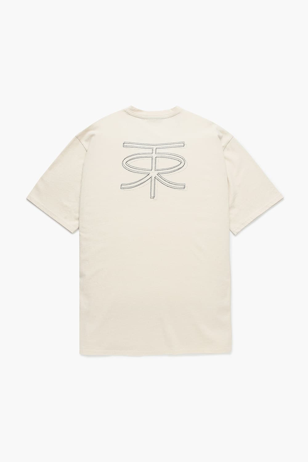 TOKE 코튼 빅 로고 102 아이보리 반소매 티셔츠