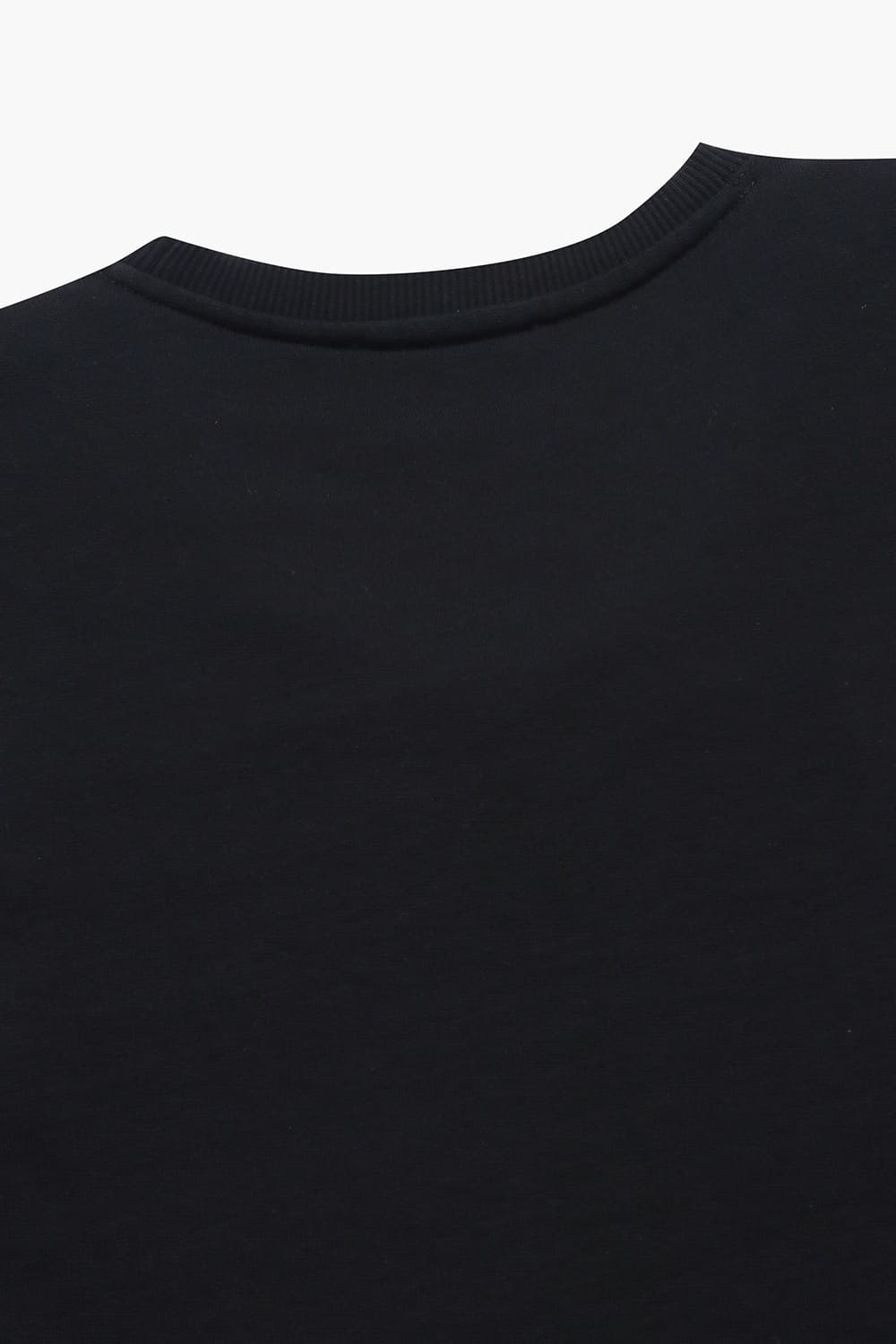 TRU 코튼 스웻 101 블랙 긴소매 티셔츠