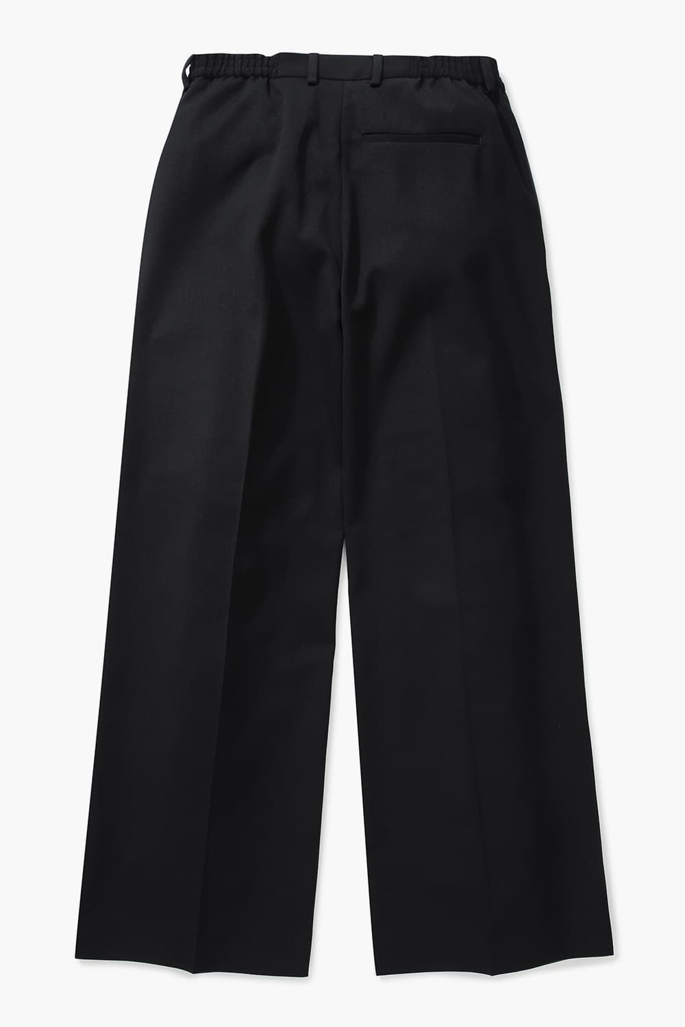 울 혼방 핀턱 와이드 101 블랙 팬츠